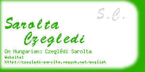 sarolta czegledi business card